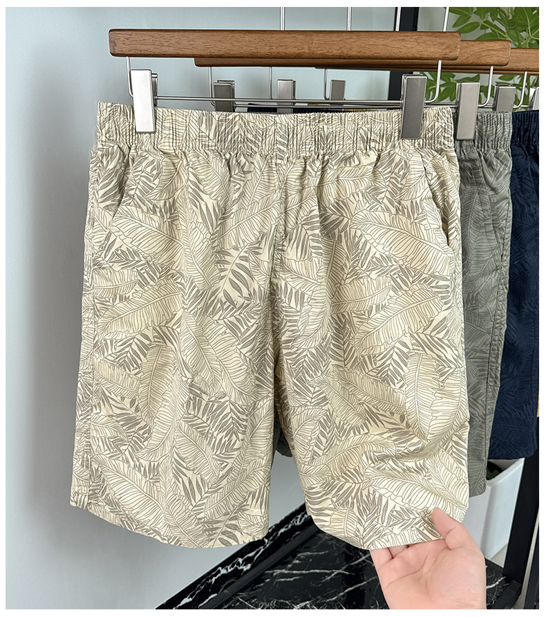 Men's Quick Drying Printed Casual Summer Shorts In Cotton_voghion.com