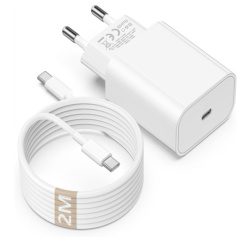 Pd20w European Standard Charger Suitable For Apple 15-17 Mobile Phones...