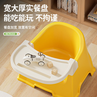 Baby Dining Table, Dining Chair, Kidsren's Stool, One-Year-Old Baby Home Backrest Seat, Small Bench, Multi-Functional Learning Chair