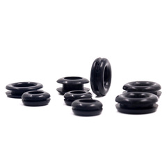 Factory Direct Sale Black and White Double-Sided Rubber Cable Guard Ring Cable Cover Cable Guard 20mm Wholesale