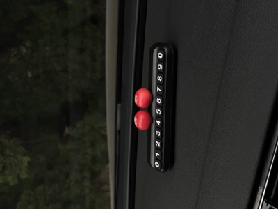 Car Parking Sign, Temporary Parking Nömrəli dayanma kartı - 2-small-apples-black-large-number-license-plate-free-traceless-glue