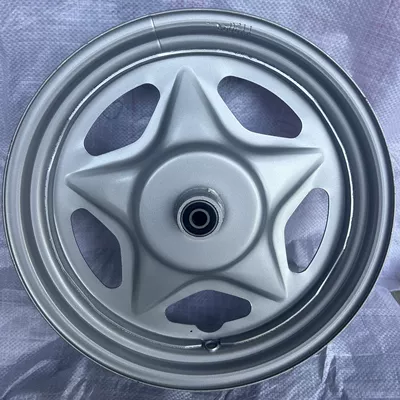 rear wheel steel ring, Motorcycle wheel hub - 16-25016-30-integrated-front-wheel-silver