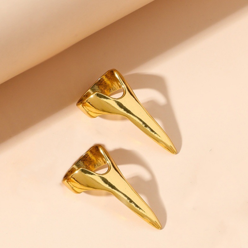 Europa y los Estados Unidos caliente venta de anillo de bronce Wolverine diseño creativo anillo de dedo largo geometría exagerada anillo de anillo universal image 9