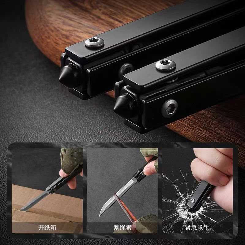 戶外實用摺疊多功能小刀家用水果削皮刀快遞燒烤隨身小刀應急防身