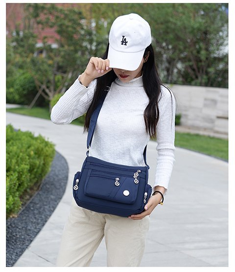 New multi-layered nylon bag, casual single-shoulder crossbody bag, trendy women's crossbody bag, cross-border one-piece delivery worldwide undefined