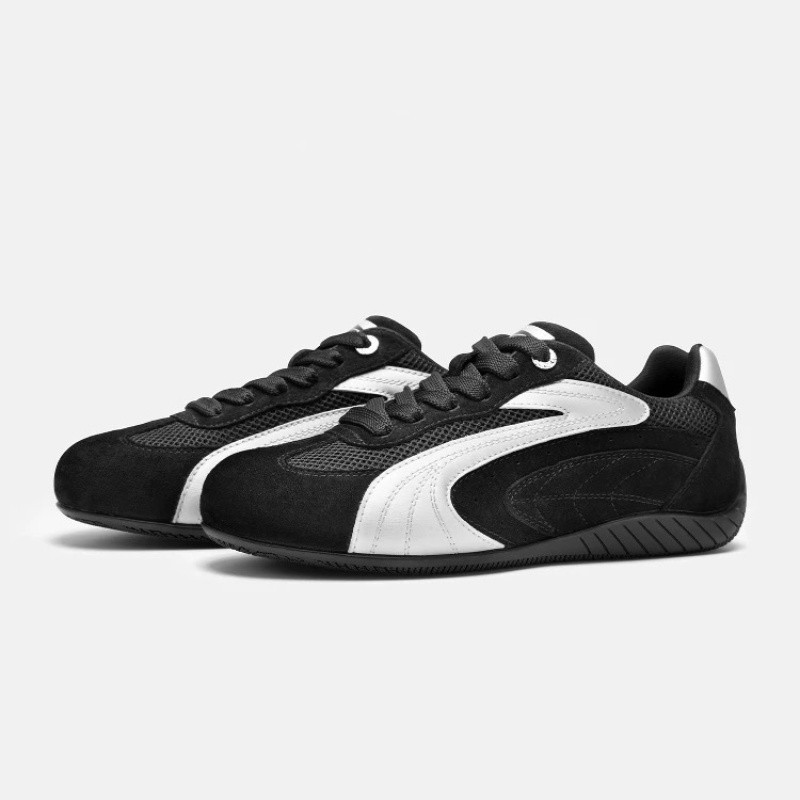 Zapatos casuales de suela blanda estilo Hong Kong para mujer, zapatillas de entrenamiento alemanas rojas de verano 2026, zapatillas deportivas retro casuales de carreras.