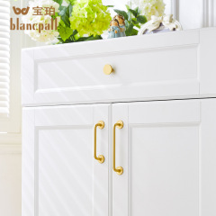 Modern minimalist door handle solid North European American style pure brass wardrobe shoe cabinet cabinet drawer gold luxurious pull