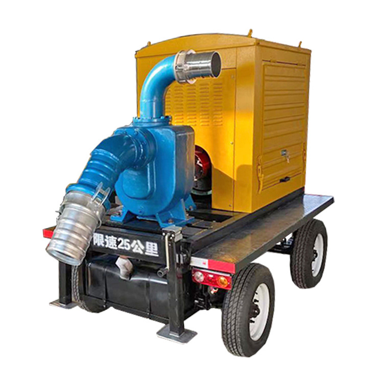 悍博防汛排污移动泵  柴油机水泵 小型抽水泵