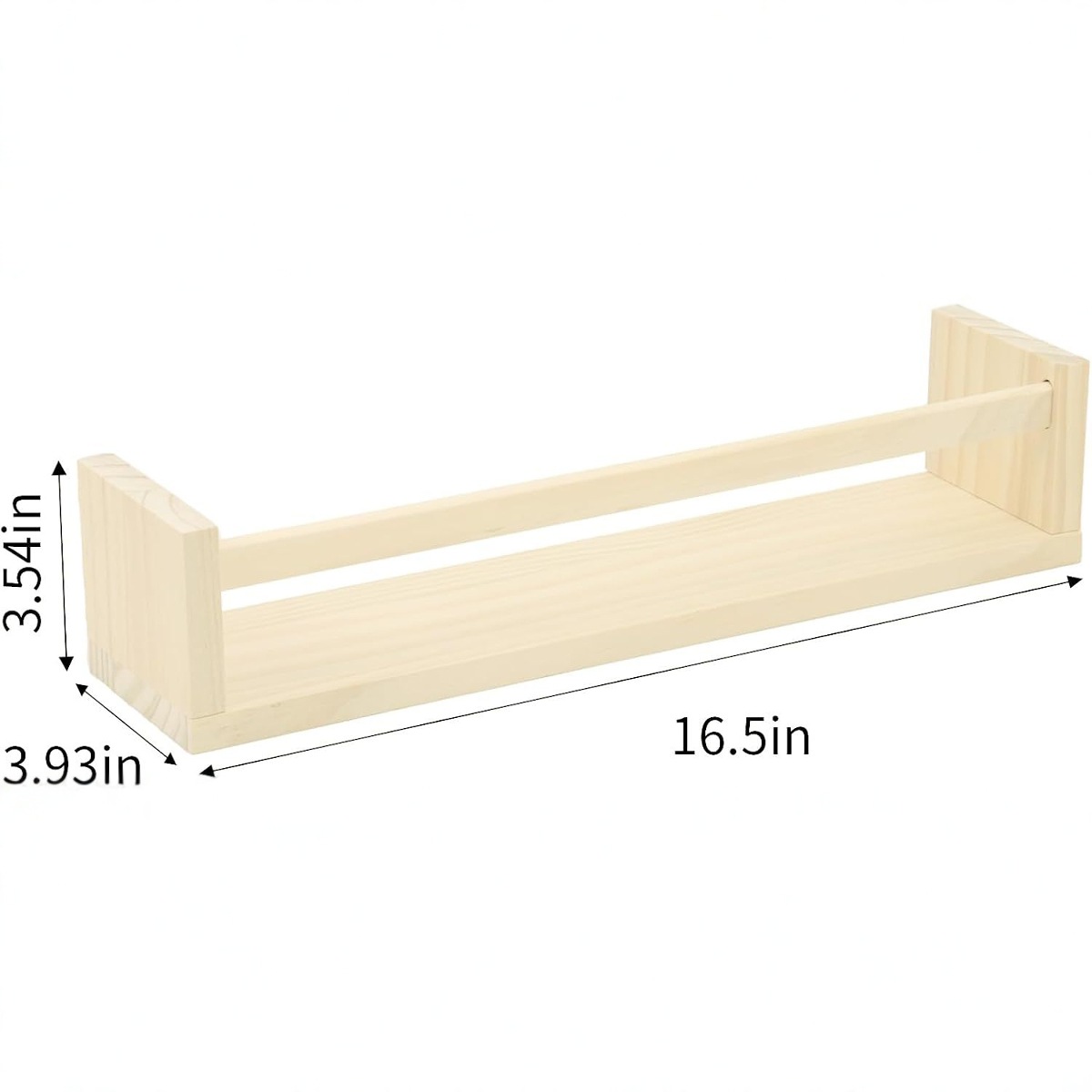 Estantes de pared de madera maciza Estantes de pared para libros y revistas Estantes de libros ilustrados Estantes de cocina de pared Estantes de almacenamiento y almacenamiento