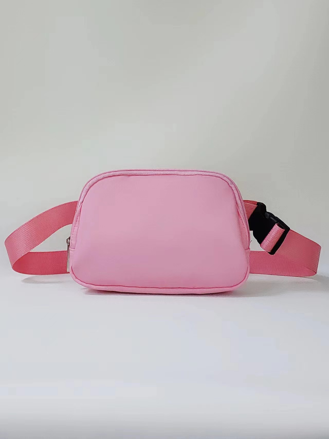 187g Weight Nylon Lining Material Zipper Closure Type Nylon Material Solid Color Pattern Candy Color Design Small Size Solid Color Nylon Waist Bags 4