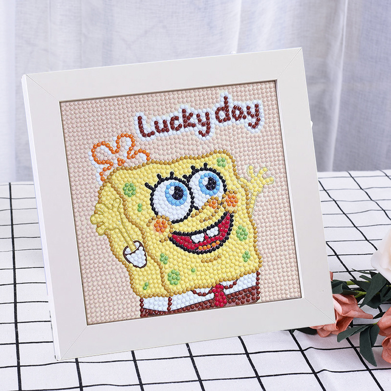 Nuevo dibujo de diamante infantil de labu diy pegatinas de diamante con marcos de fotos hechas a mano diy puzzle pegatinas de mampostería image 82