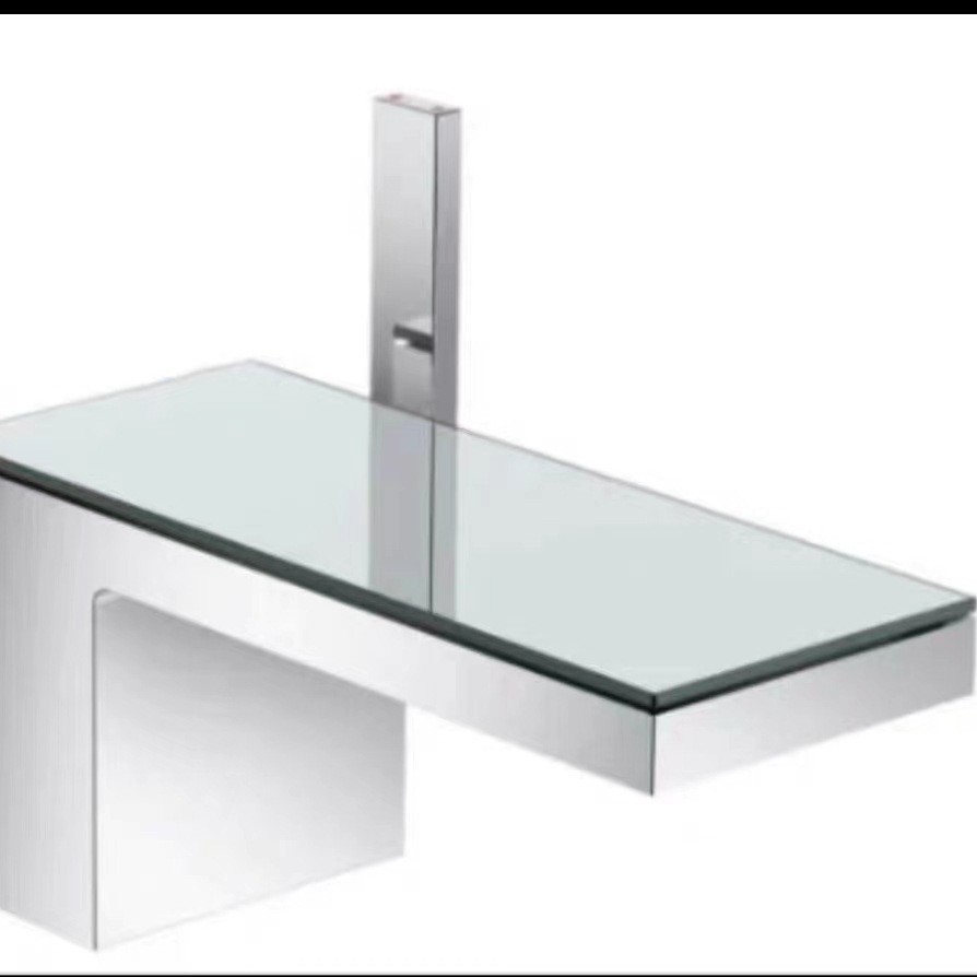 Uno por uno baño pistola gris cascada pantalla digital Cuenca del grifo caliente y fría baño hogar lavabo grifo