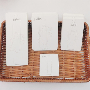 Hello Bear Cardboard Adults and Children Cartoon Hairpin Cardboard Headwear Card Hair Accessories Packaging Materials Accessories
