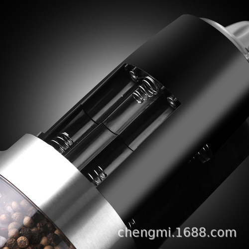 Electric grinder pepper black peppercorns pepper sea salt induction grinder kitchen household seasoning bottle