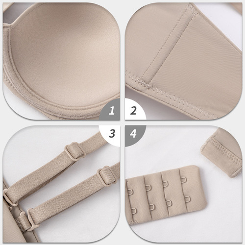 Best-selling underwear for women in Southeast Asia, thin cup one-piece seamless smooth surface comfortable lifting soft steel cup bralette for cross-border sales