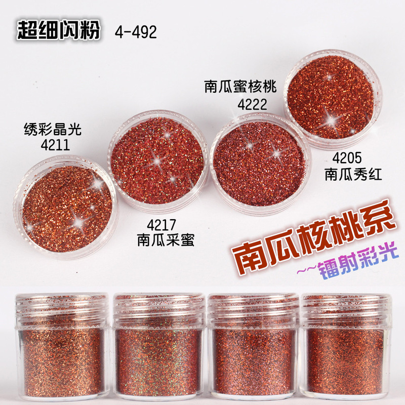Nail art glitter sequins glitter powder gradient set Blue Purple 123mm mixed nail polish jewelry glue drop material
