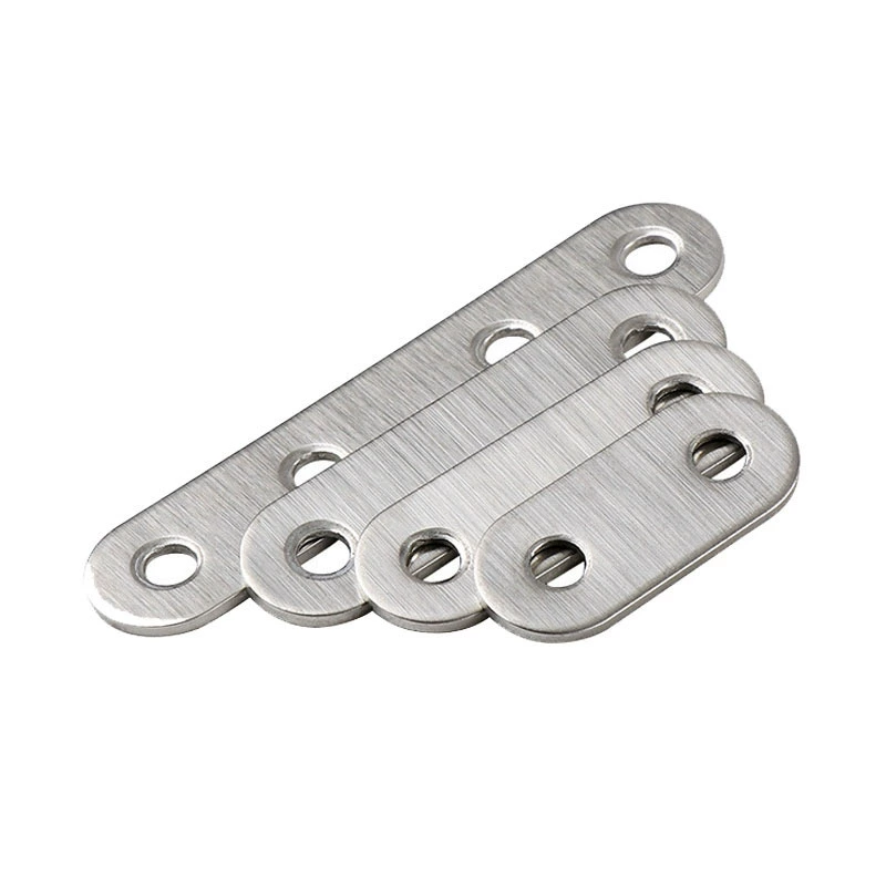 Stainless steel straight-piece corner code furniture connection parts multi-spec straight-piece straight-piece straight-line flat sheet thickened one-character corner code