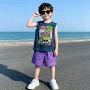夏季无袖男童薄款背心
