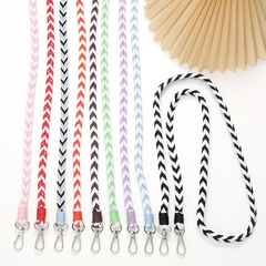 新款滌棉漸變編織繩斜挎鏈手機殼防丟掛繩包包掛飾掛件長款肩帶鏈