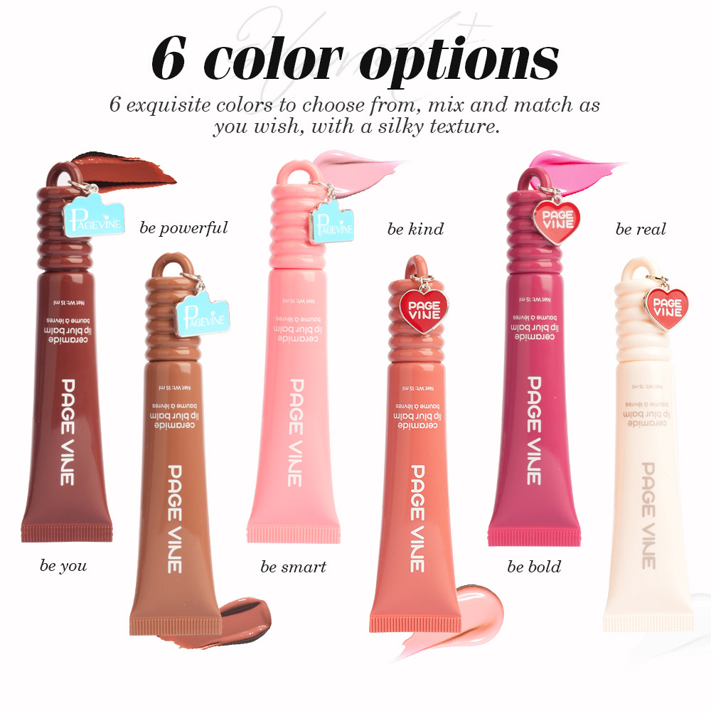 Amazon PAGE VINE Lipstick Honey Lip Gloss Lip Gloss Lip Gloss Lip Oil Hydrating Lip Balm Cross-Border