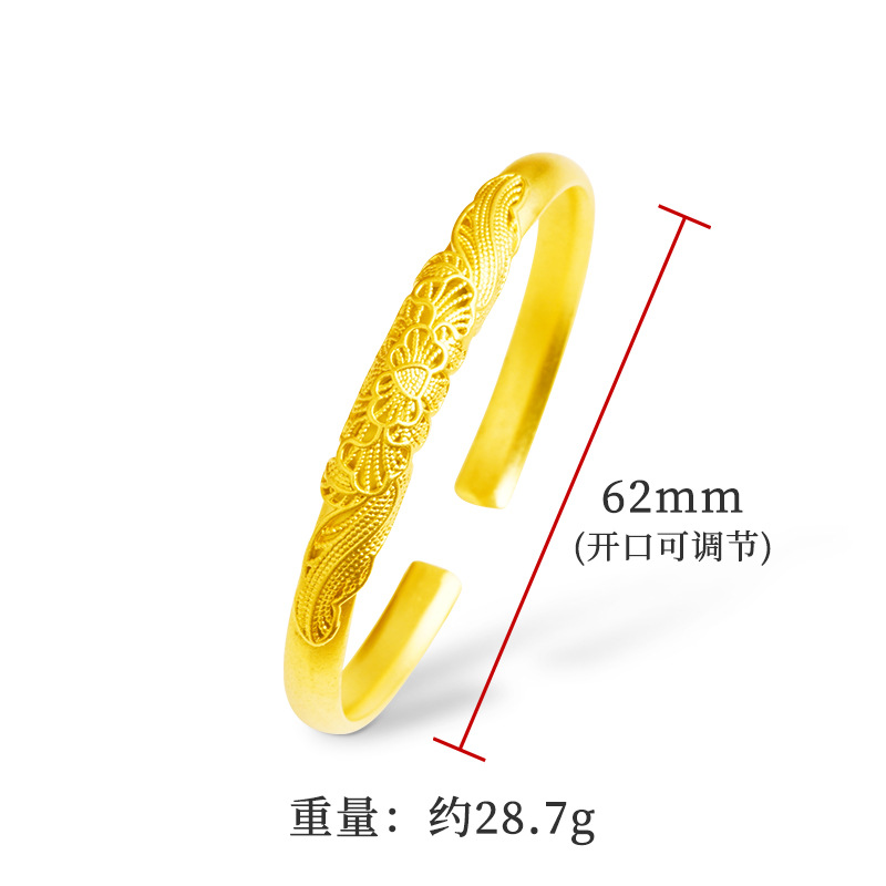 2022 nueva moda retro pulsera Internet celebridad mujeres nuevo patrón abierto pulsera fábrica al por mayor