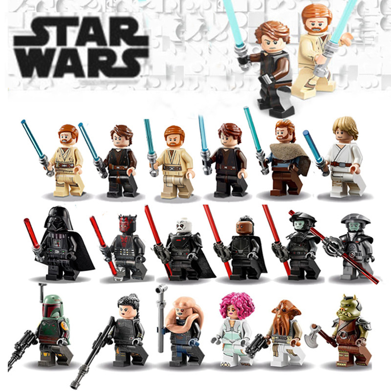 Compatible with Star Wars Minifigure Inquisitor Vuijagamo Obi-Wan Mandalorian Educational Toys