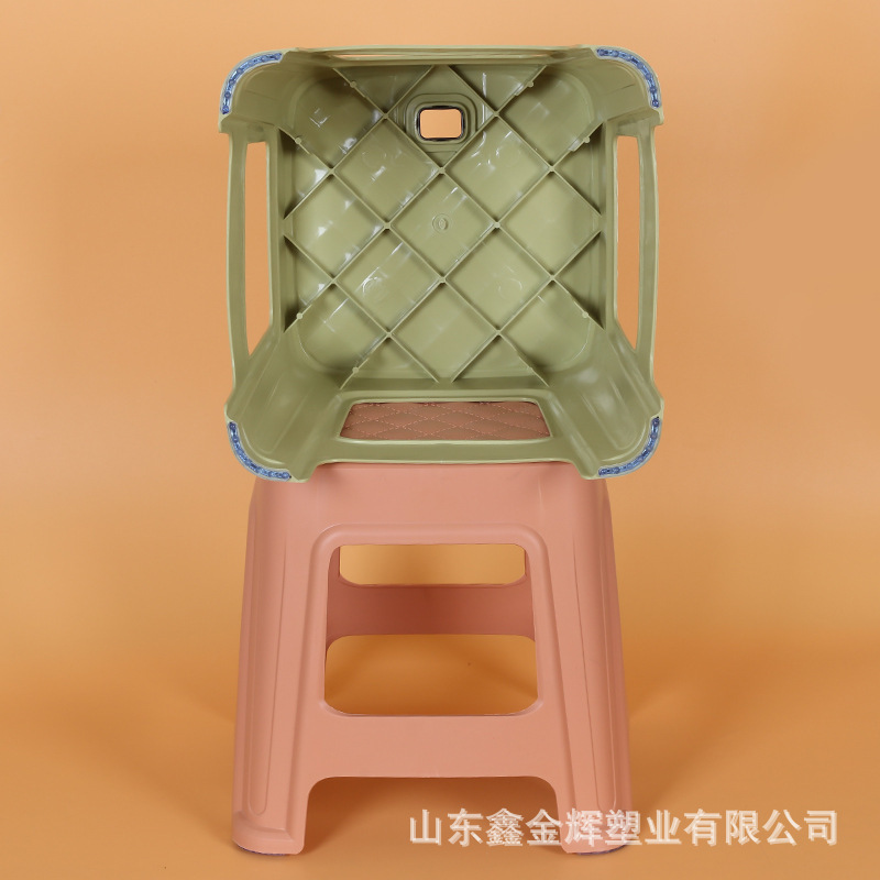 加厚塑料凳子 简约高款板凳家用餐桌防滑方凳客厅茶几椅子休闲凳|undefined