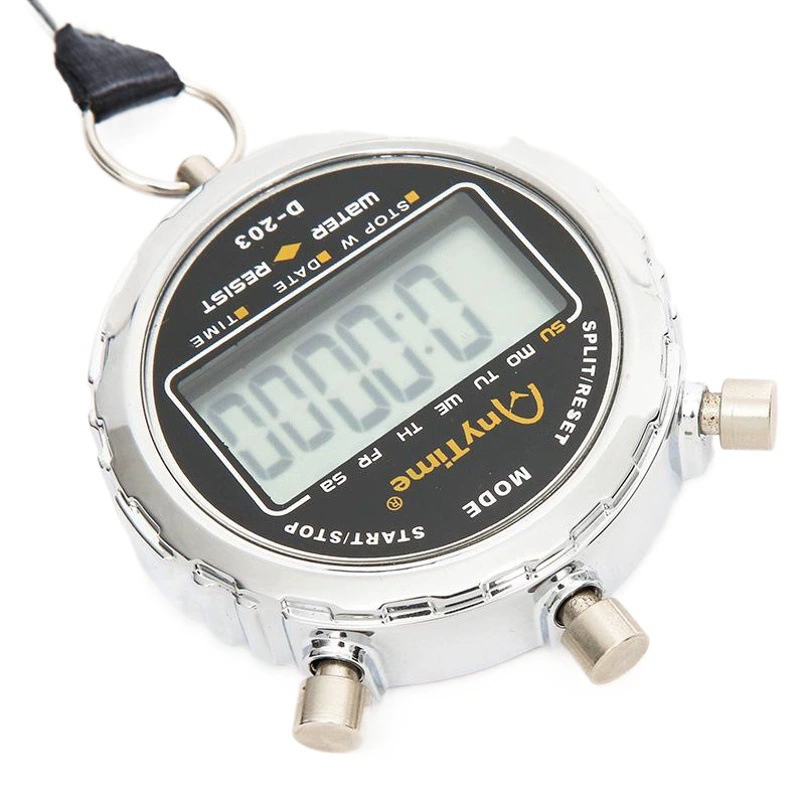 Металлический секундомер Многофункциональный Электронный спортивный секундомер Рефери Специальный таймер Будильник Соревнование Легкая атлетика Секундомер