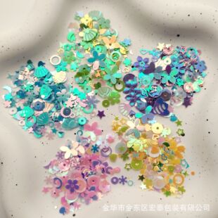 Cross-border hot shell stars moon a variety of special-shaped sequins DIY nail accessories goo card accessories wholesale