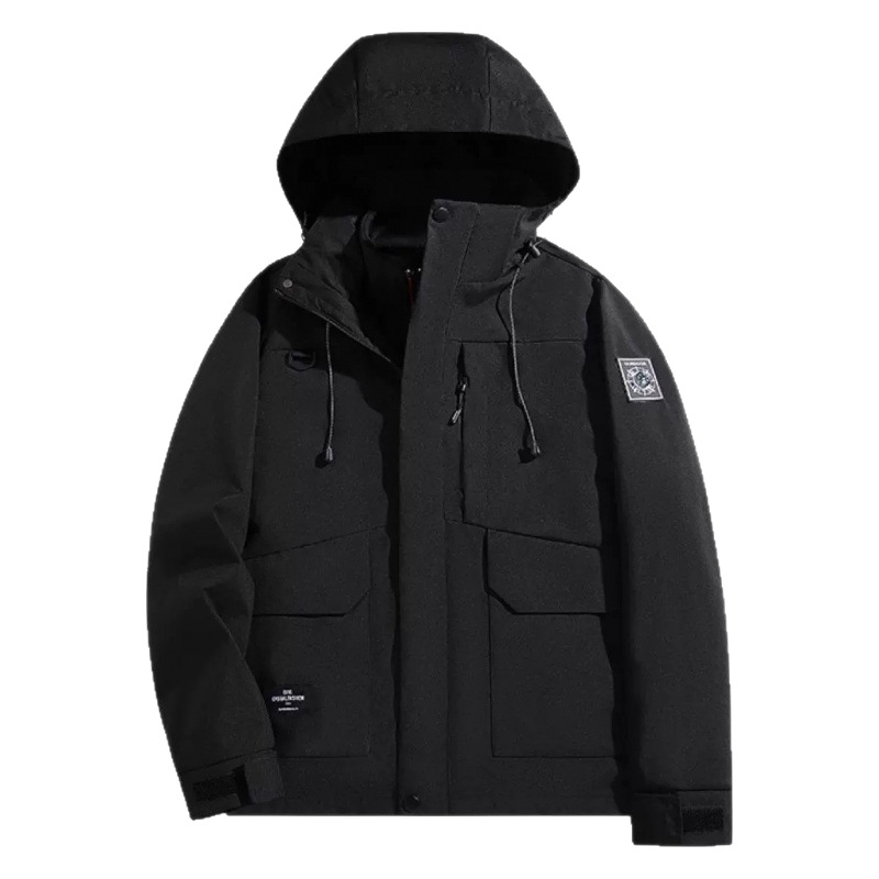 Resistente al aire, impermeable y cálido, brújula al aire libre 3 - en - 1 para hombres y mujeres, otoño y invierno 2024 nuevo abrigo grueso