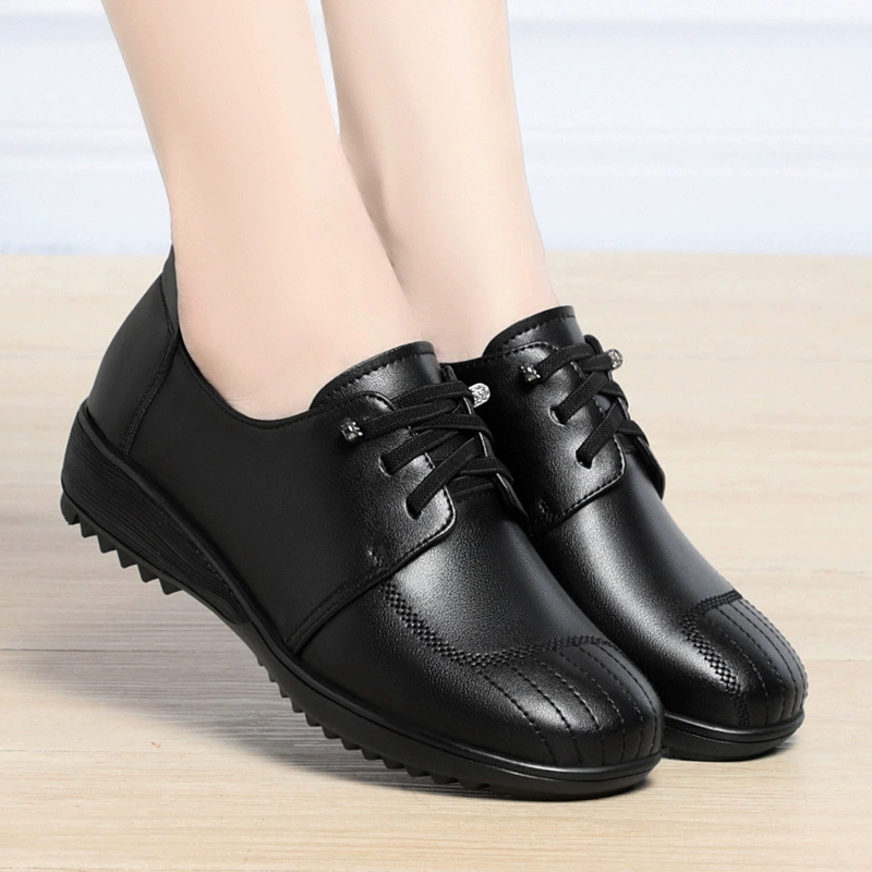 Осенние новые шнуровки повседневные женские туфли плоские весенние плоские туфли