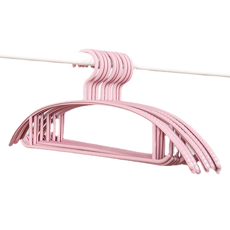 Percha de ropa antideslizante semicírculo percha de ropa de plástico sin costura hogar engrosada soporte húmedo y seco ropa percha soporte lote