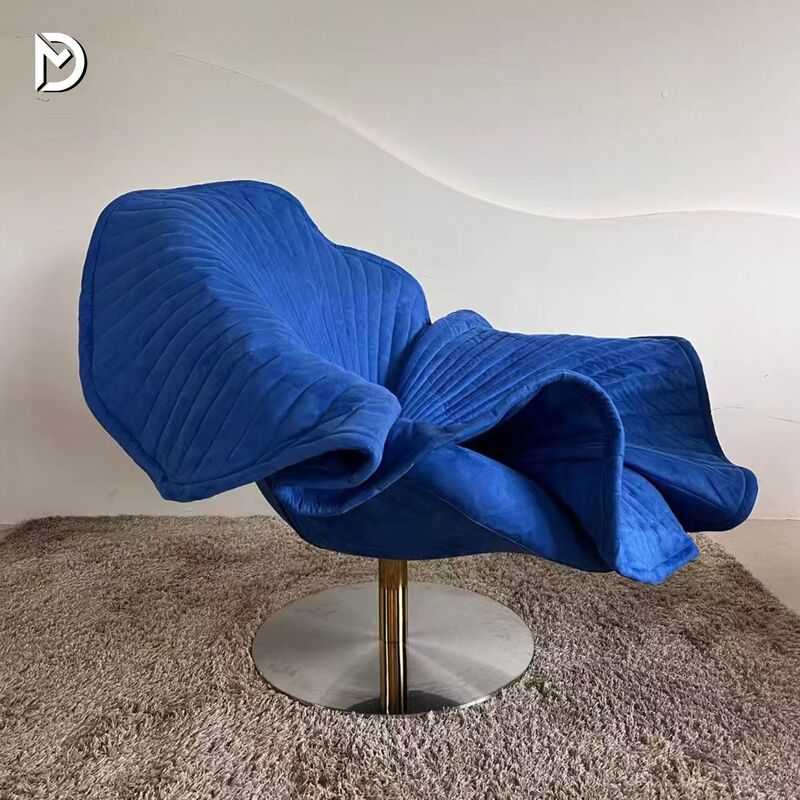 Modern Minimalist High-End Petal-Shaped Leisure Swivel Chair, Bloom Single Sofa Chair, Balcony Personalized Creative Lotus Leaf Chair Modern Minimalist High-End Petal-Shaped Leisure Swivel Chair, Bloom Single Sofa Chair, Balcony Personalized Creative Lotus Leaf Chair