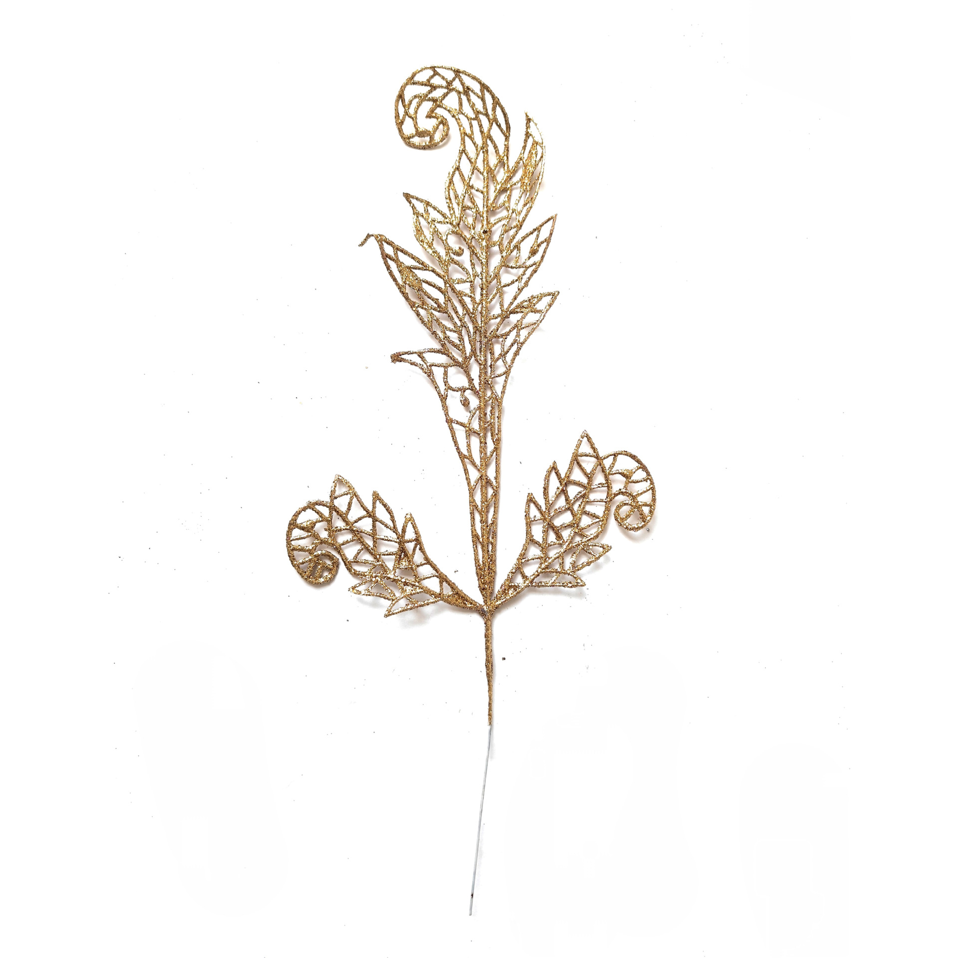 Factoria transfronteriza franco-exemplar recta de navidad accesorios de decoración para el hogar simulación de plantas 37cm de oro en polvo de hipocaballo