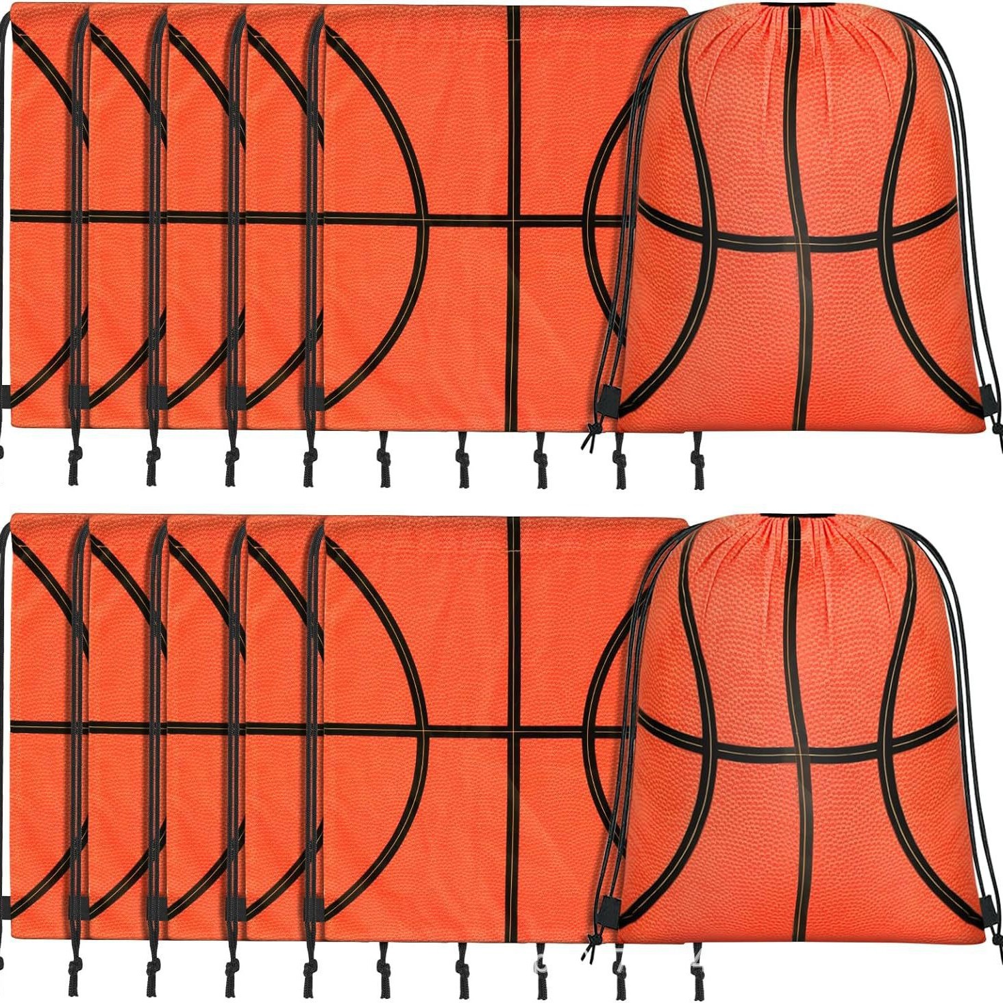 篮球束口袋十一篮球儿童生日派对抽绳双肩背包袋便携收纳袋跨境新