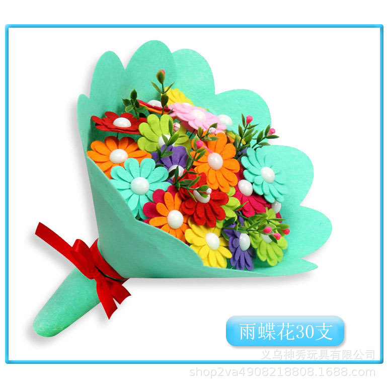 1 ramo adulto regalo Clavel ramo Corte libre no tejido hecho a mano DIY material creativo paquete