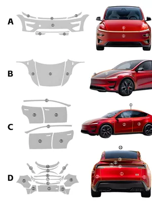 Model Y, Specially Designed for — Car paint protective film - performance-version-full-car-package-2025-renewal-modely