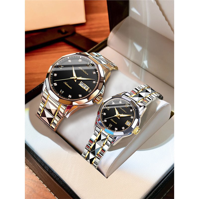 New Couple Watches for Men and Women, Genuine Swiss Brand 1314 Couple Models, a Pair of Mechanical Watches, Valentine's Day Gift New Couple Watches for Men and Women, Genuine Swiss Brand 1314 Couple Models, a Pair of Mechanical Watches, Valentine's Day Gift