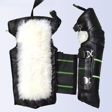 秋冬和新款纯羊毛护膝保暖电动车膝盖骑摩托车加厚防寒挡风冬季护