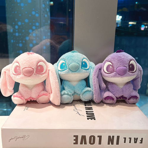 Cute Stitch doll couple bag small pendant plush toy wholesale release doll keychain doll pendant
