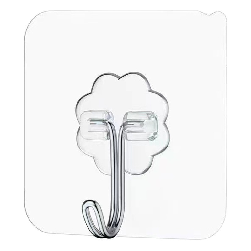 Transparent Hooks, No Punching, Sticky Hooks, Strong Adhesive Stickers, Traceless Nail Hooks, Dormitory Bathroom Kitchen Stainless Steel Hooks