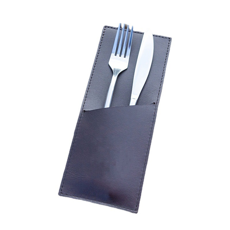現物クロスボーダー革食器袋カフェバー食器棚西洋ナイフフォークスプーン食器セット収納袋|undefined