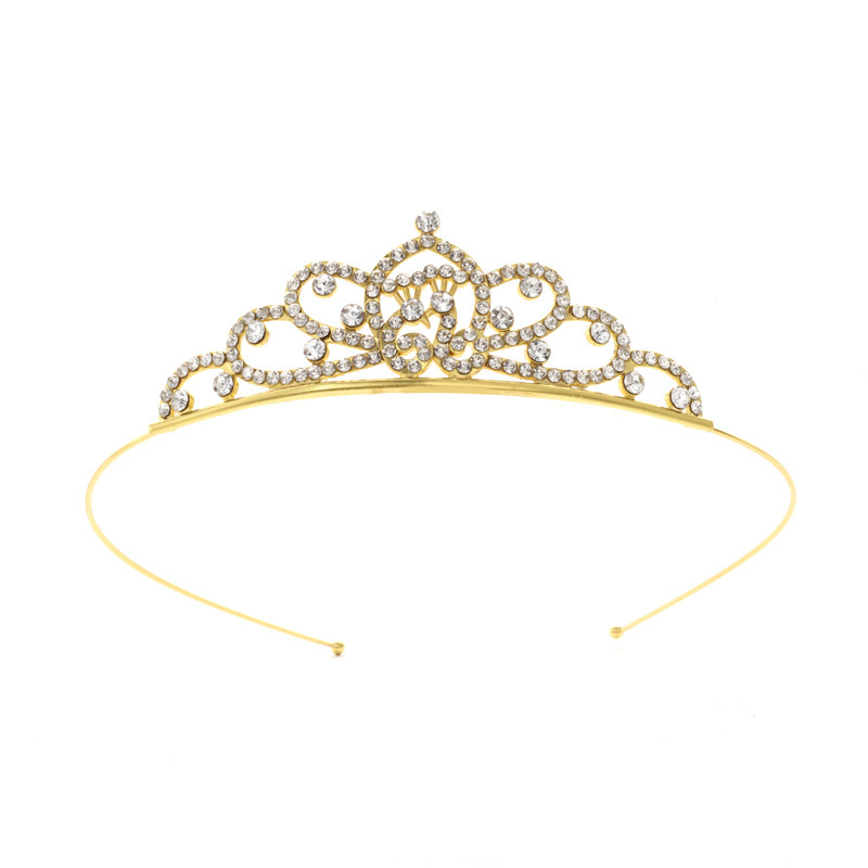 Diadema con Corona de Princesa Infantil de Metal Galvanizado para Cumpleaños y Fiestas image 64
