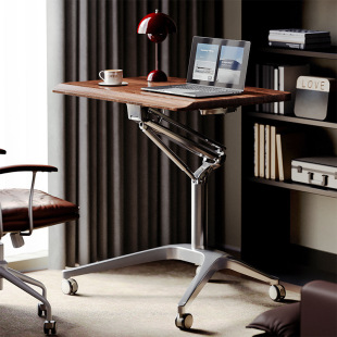 Pneumatic Adjustable Computer Desk Standing Workbench Home Writing Desk Small Notebook Removable Desk