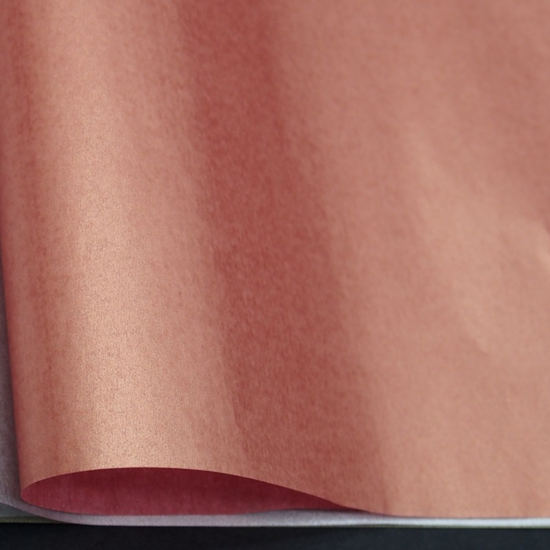 Papel de copia de oro vino tinto envolver papel impresión logo plata copia papel perla pera papel rosa oro papel de embalaje