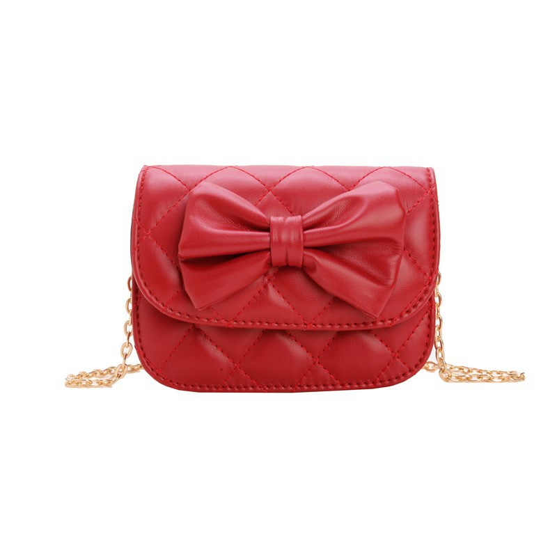 Moda coreana Lingerie niñas bolso de hombro dulce arco mini bolso de bebé nuevo bolso de cadenas para niños