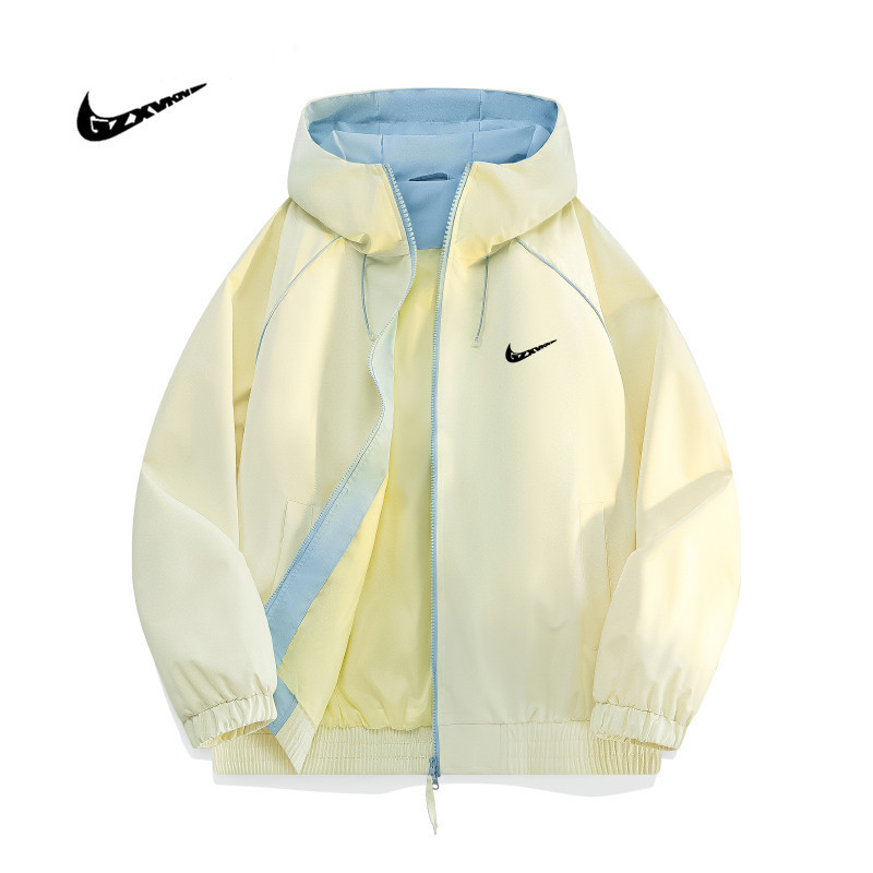 Men's Jacket Spring and Autumn New Trendy Versatile Loose-Fitting Clothing Men's Windproof Color-Blocking Hooded Casual Spring Outfit Men's Jacket Spring and Autumn New Trendy Versatile Loose-Fitting Clothing Men's Windproof Color-Blocking Hooded Casual Spring Outfit