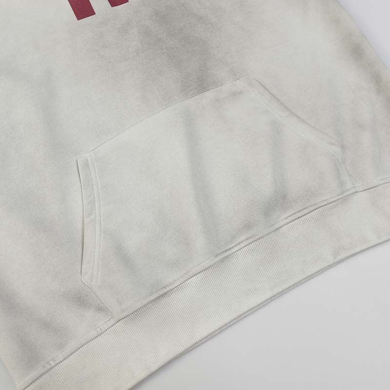 Vêtements pour hommes Marque de mode de rue Impression alphanumérique Jet d'encre Pull sale Sweat à capuche Sweat à capuche rétro ample cool pour hommes_voghion.com