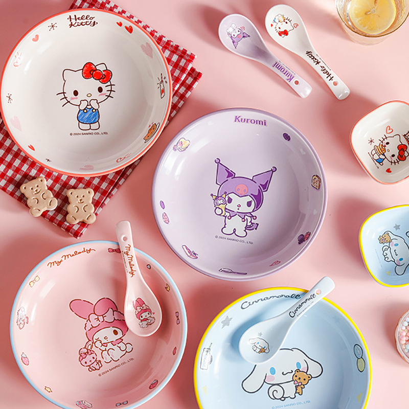 本物のサンリオ ハローキティ 陶器箸 かわいい漫画 一人用 一本箸 ガールハート 高級抗菌・防カビ箸|undefined