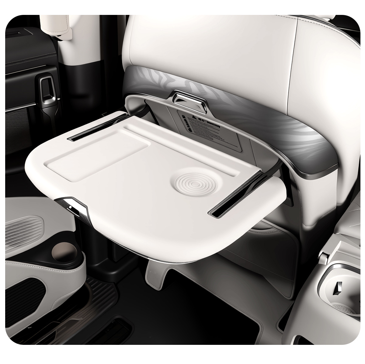 Suitable for Denza D9 Middle Row Small Table Silicone Pad Seat Foldableing Table Anti-Slip Pad Interior Anti-Scratch Modification Accessories